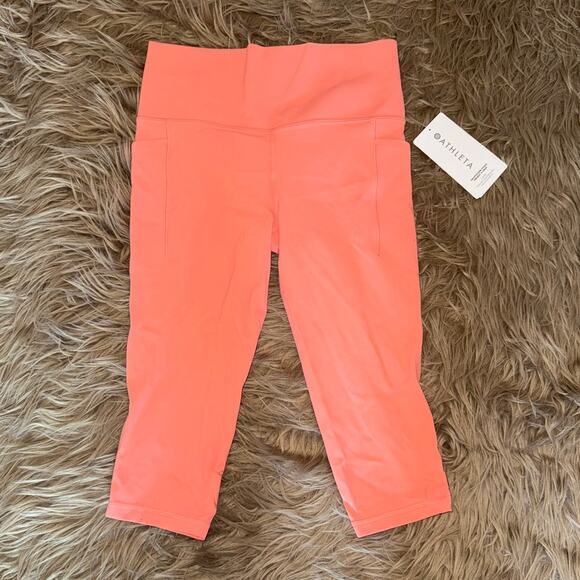 New Athleta Salutation Stash Pocket II Crop Capri Legging size M - Picture 1 of 7
